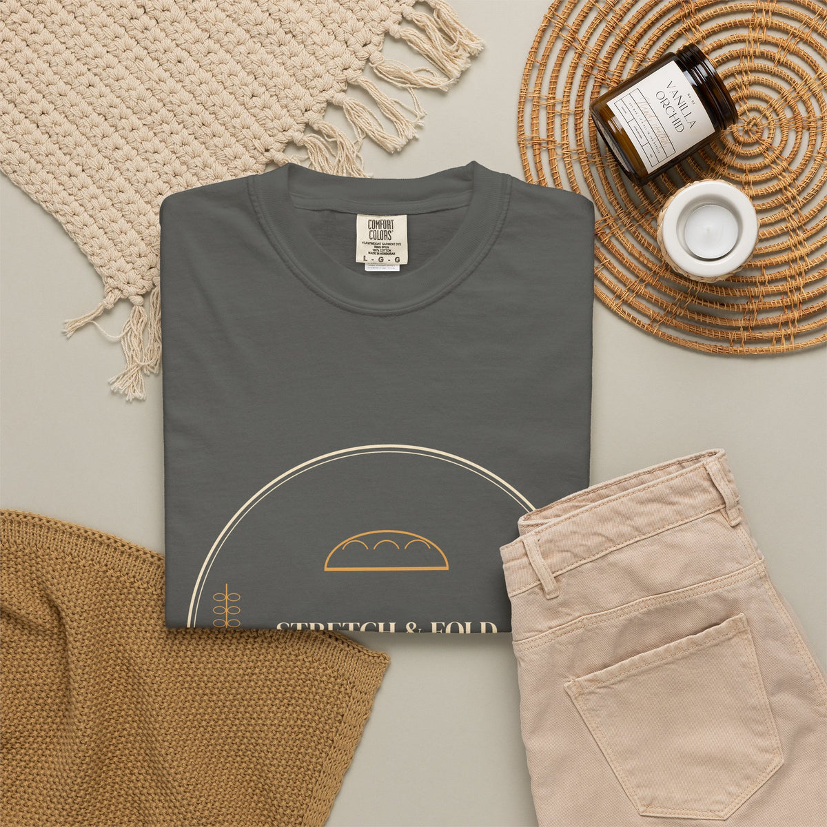 Stretch & Fold Guild sourdough T-shirt, product mockup 21