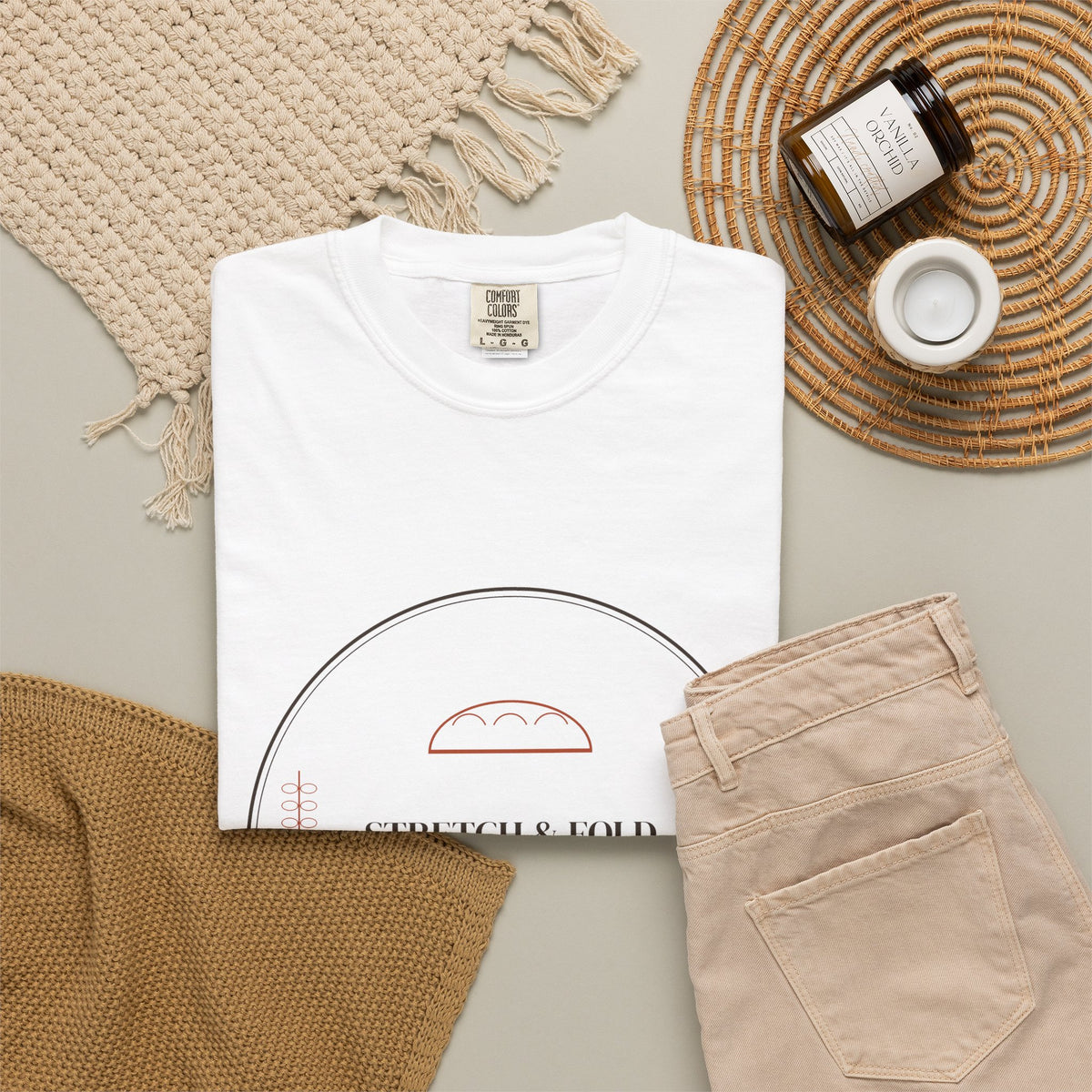 Stretch & Fold Guild sourdough T-shirt, product mockup 9