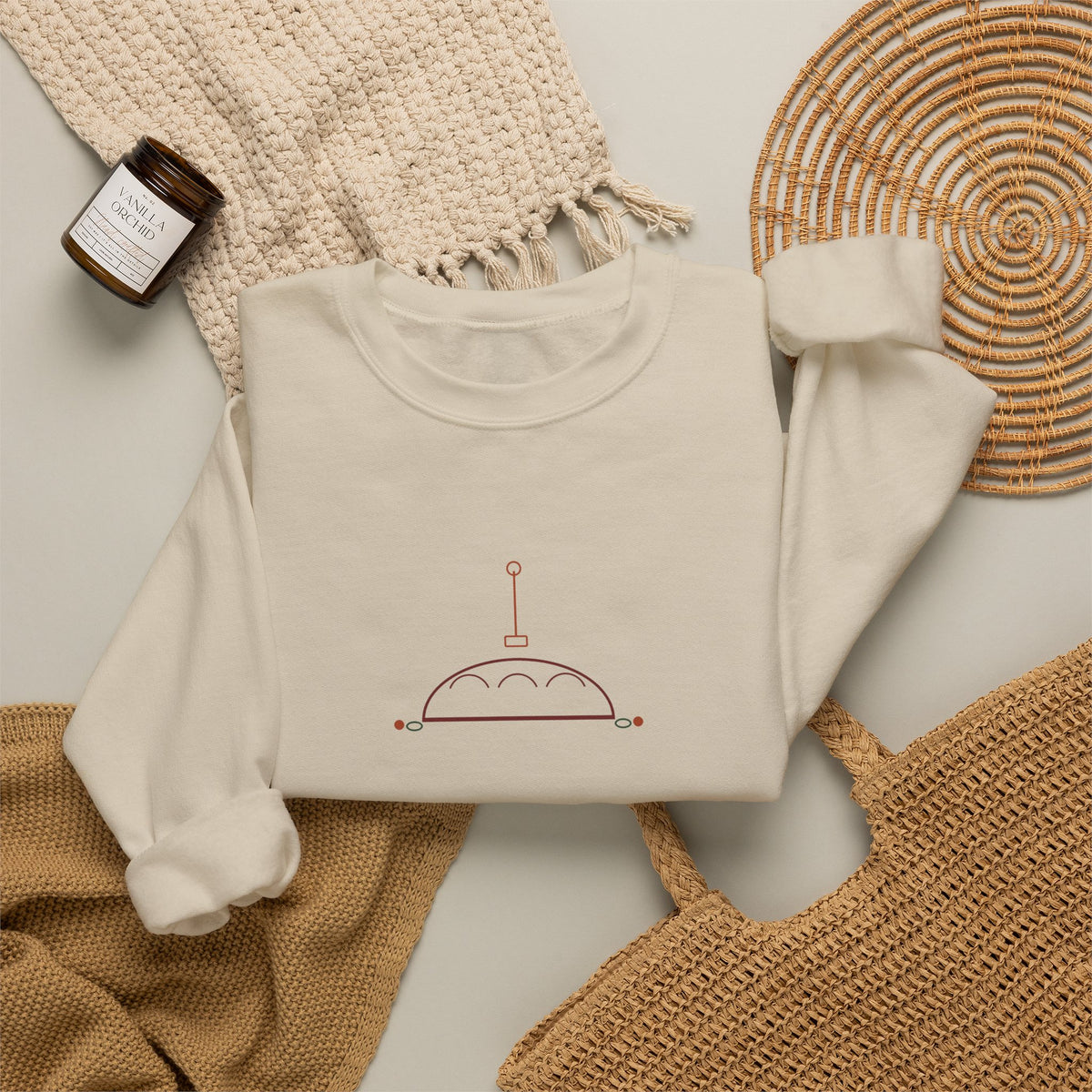 Season's Leavenings sourdough Christmas sweatshirt, product mockup 19