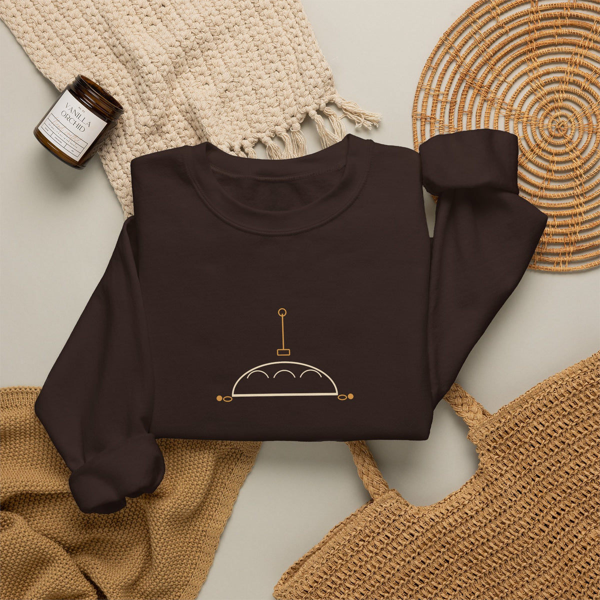 Season's Leavenings sourdough Christmas sweatshirt, product mockup 25