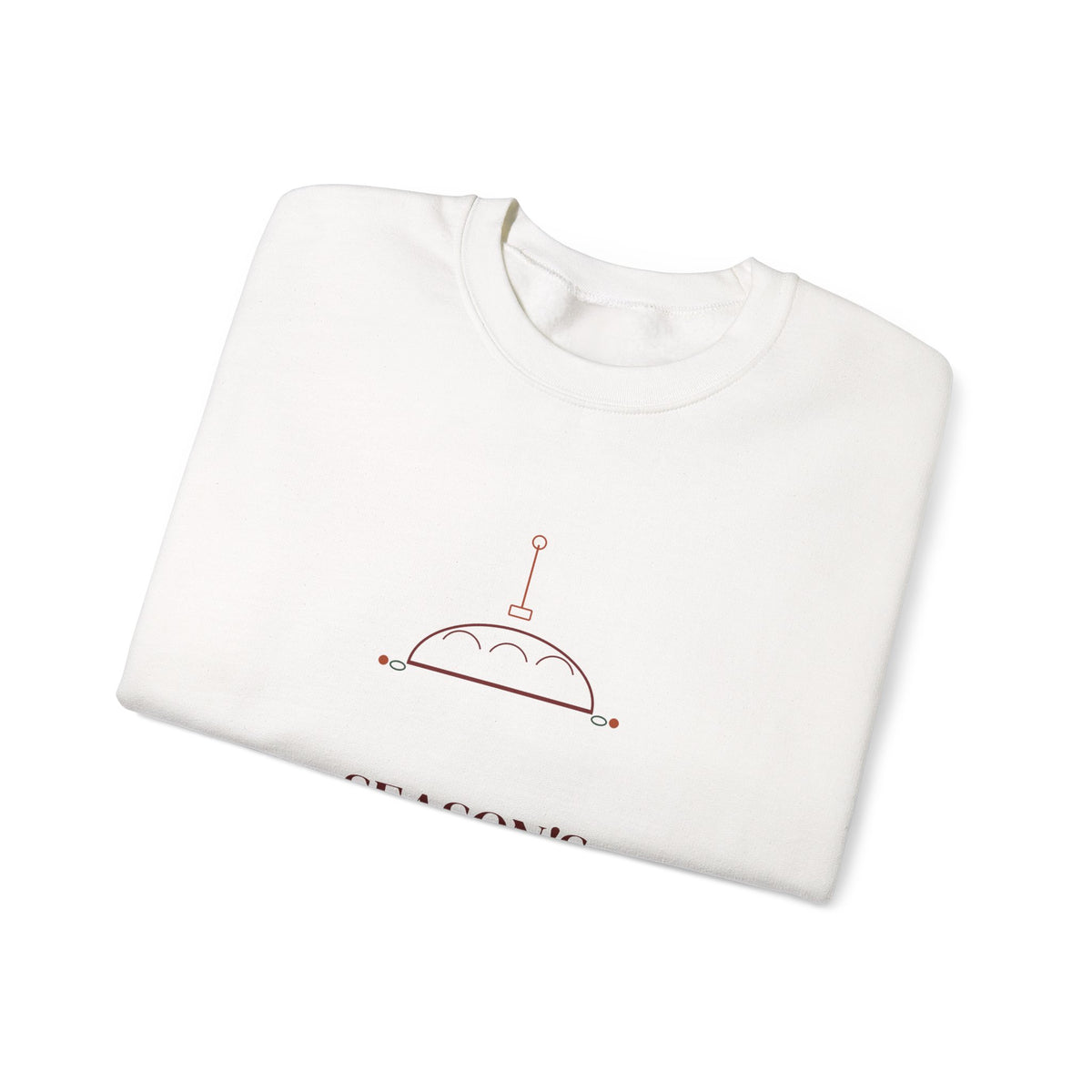 Season's Leavenings sourdough Christmas sweatshirt, product mockup 9