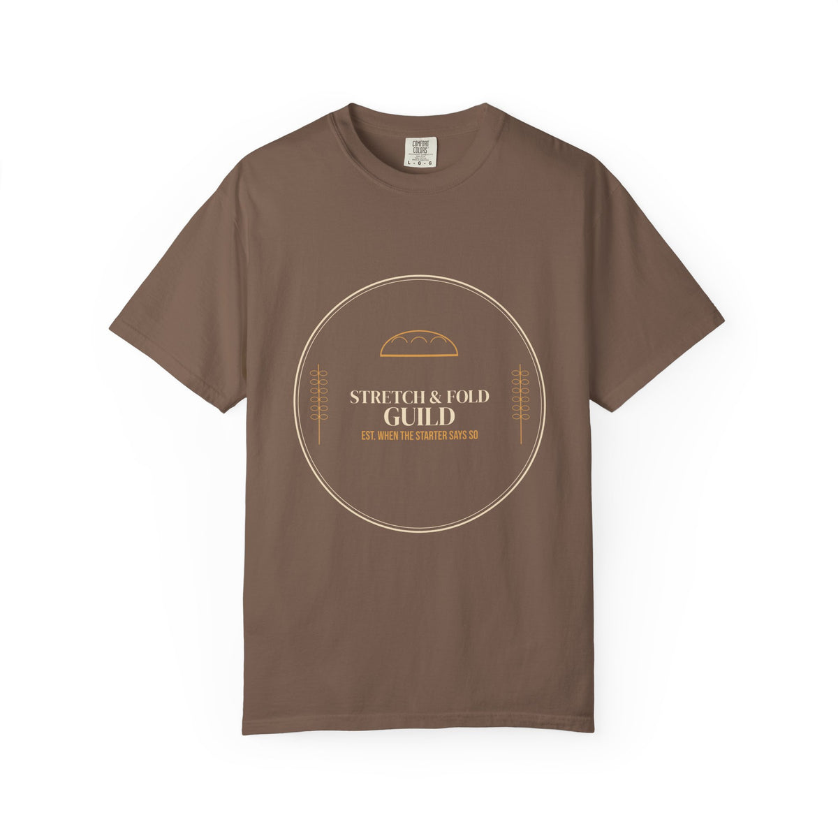 Stretch & Fold Guild sourdough T-shirt, product mockup 3