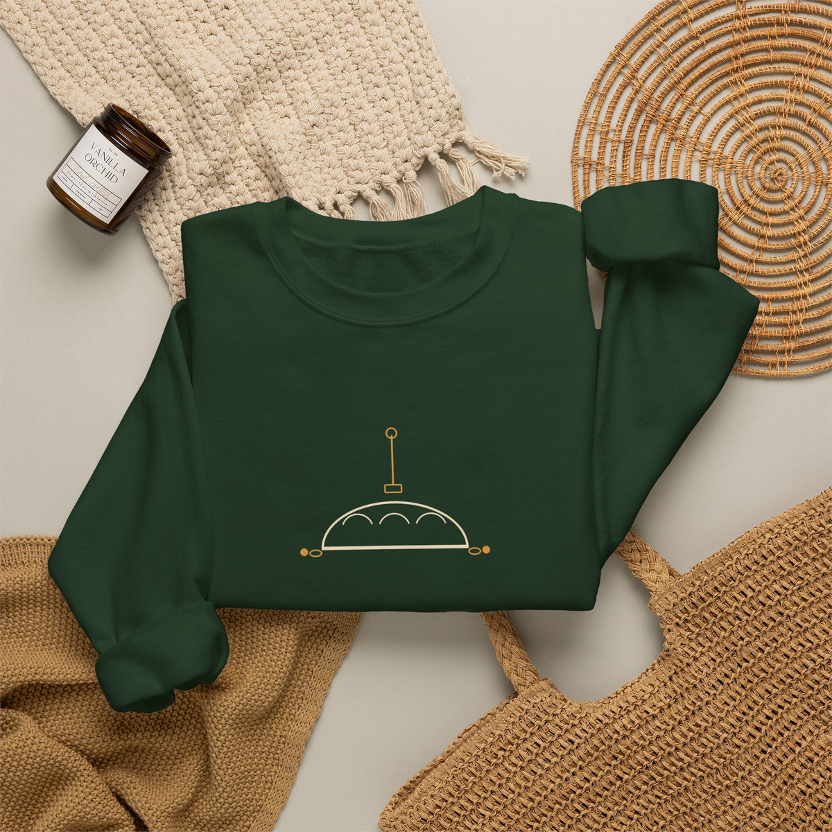Season's Leavenings sourdough Christmas sweatshirt, product mockup 28