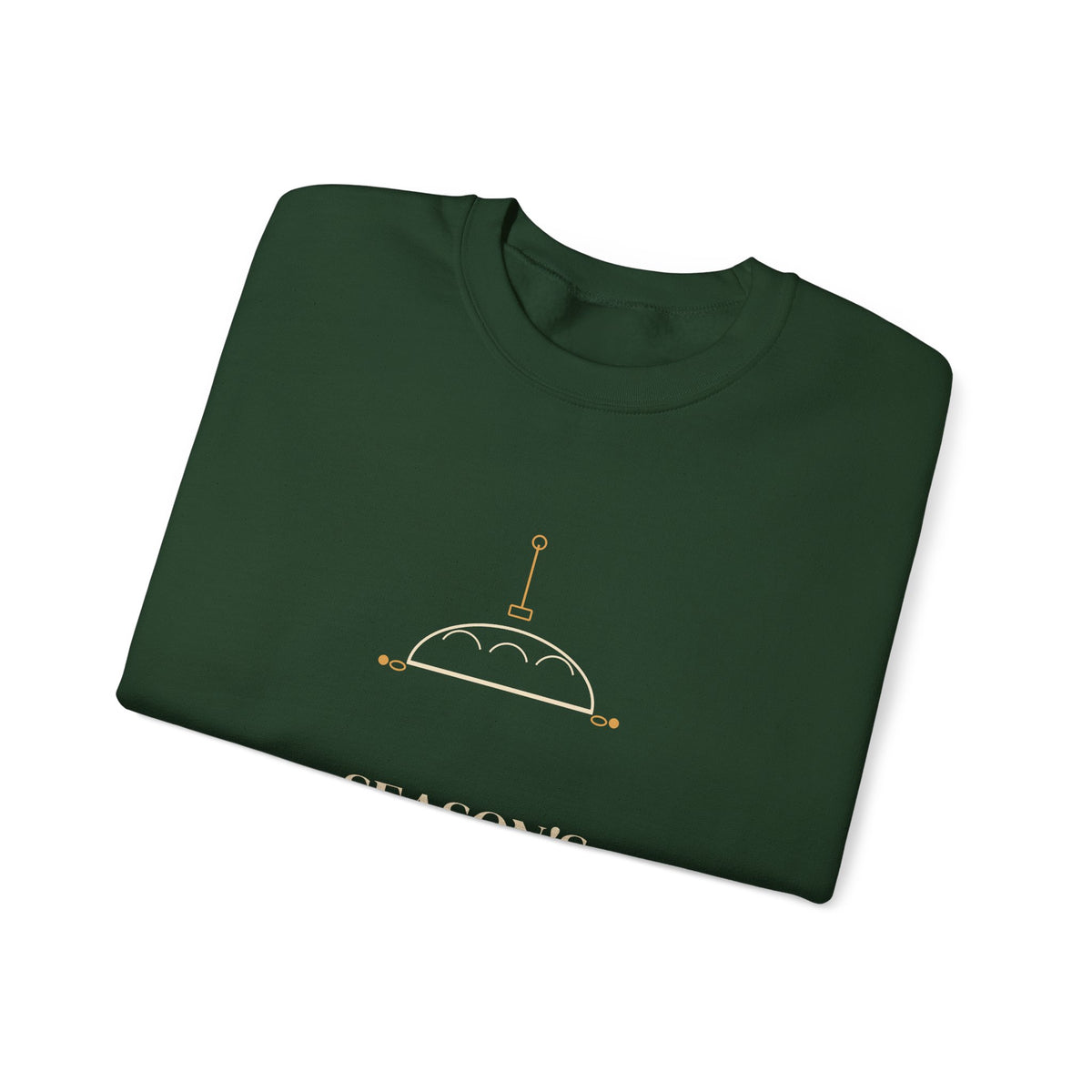 Season's Leavenings sourdough Christmas sweatshirt, product mockup 27