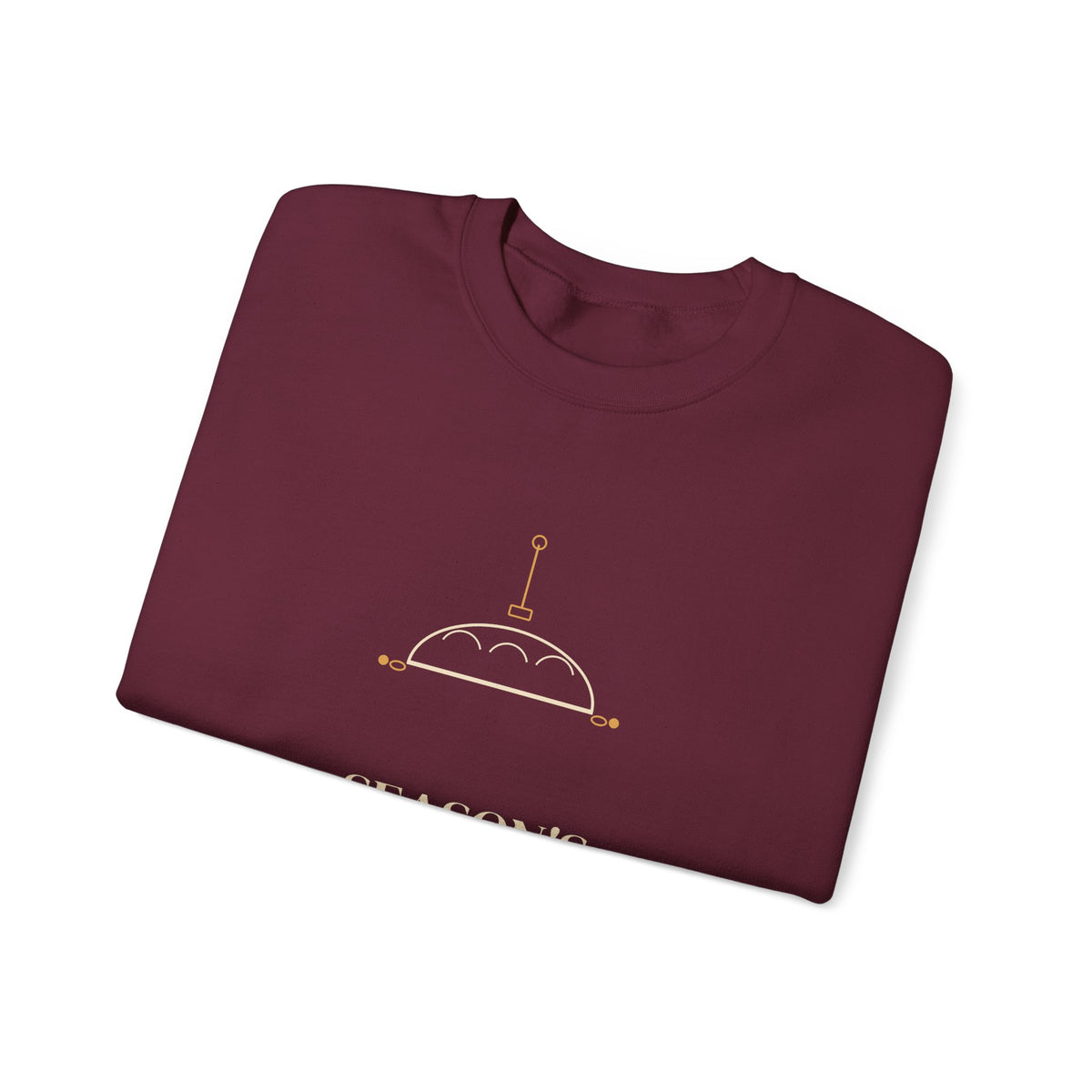 Season's Leavenings sourdough Christmas sweatshirt, product mockup 21
