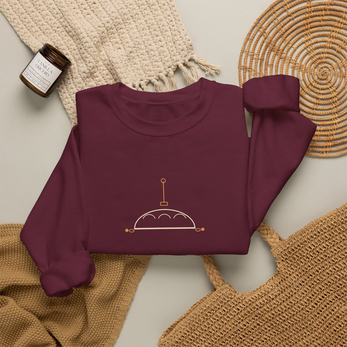 Season's Leavenings sourdough Christmas sweatshirt, product mockup 22