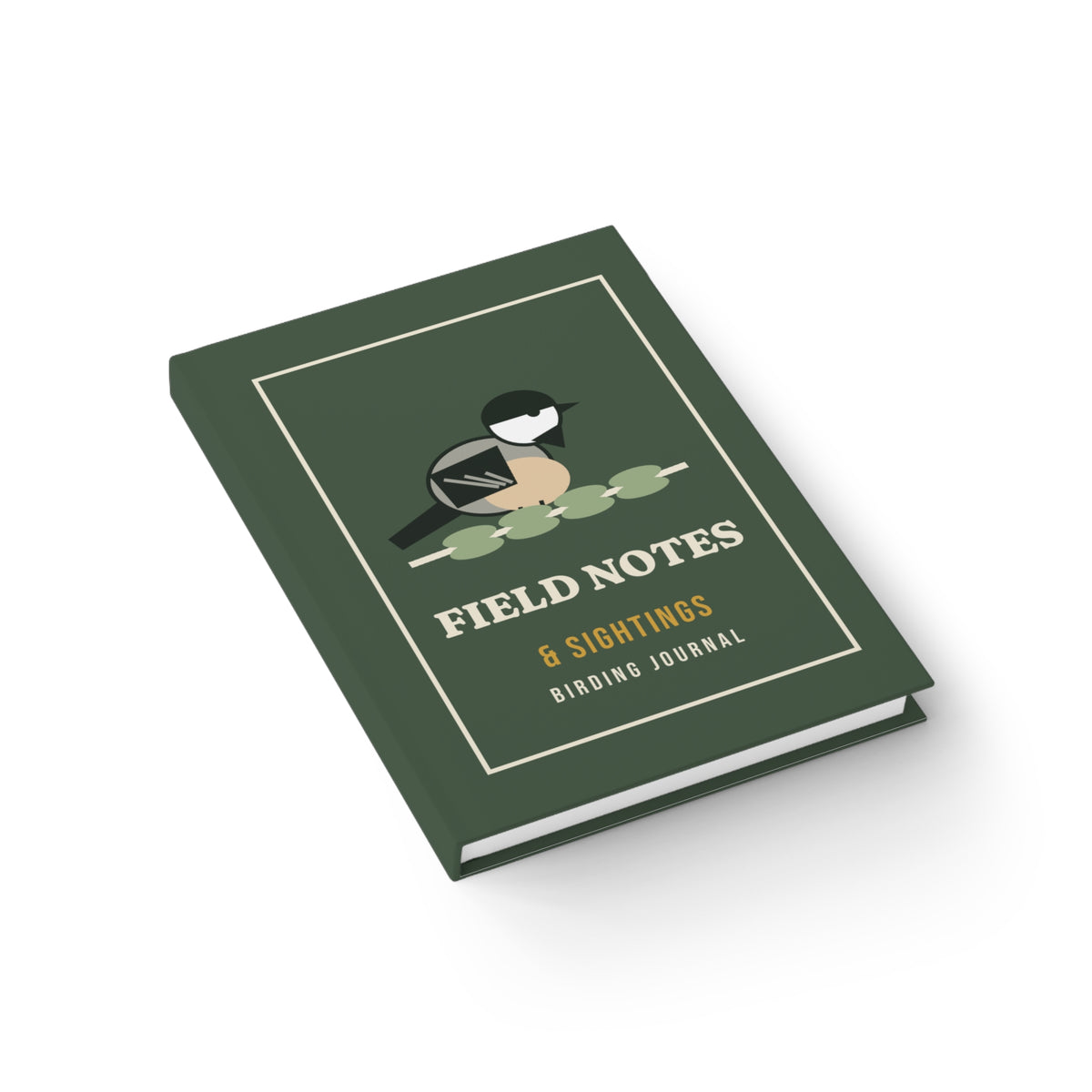 Field Notes & Sightings Birding Journal - Hardcover Ruled Notebook